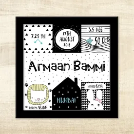 Birth Memory Frame - Nordic