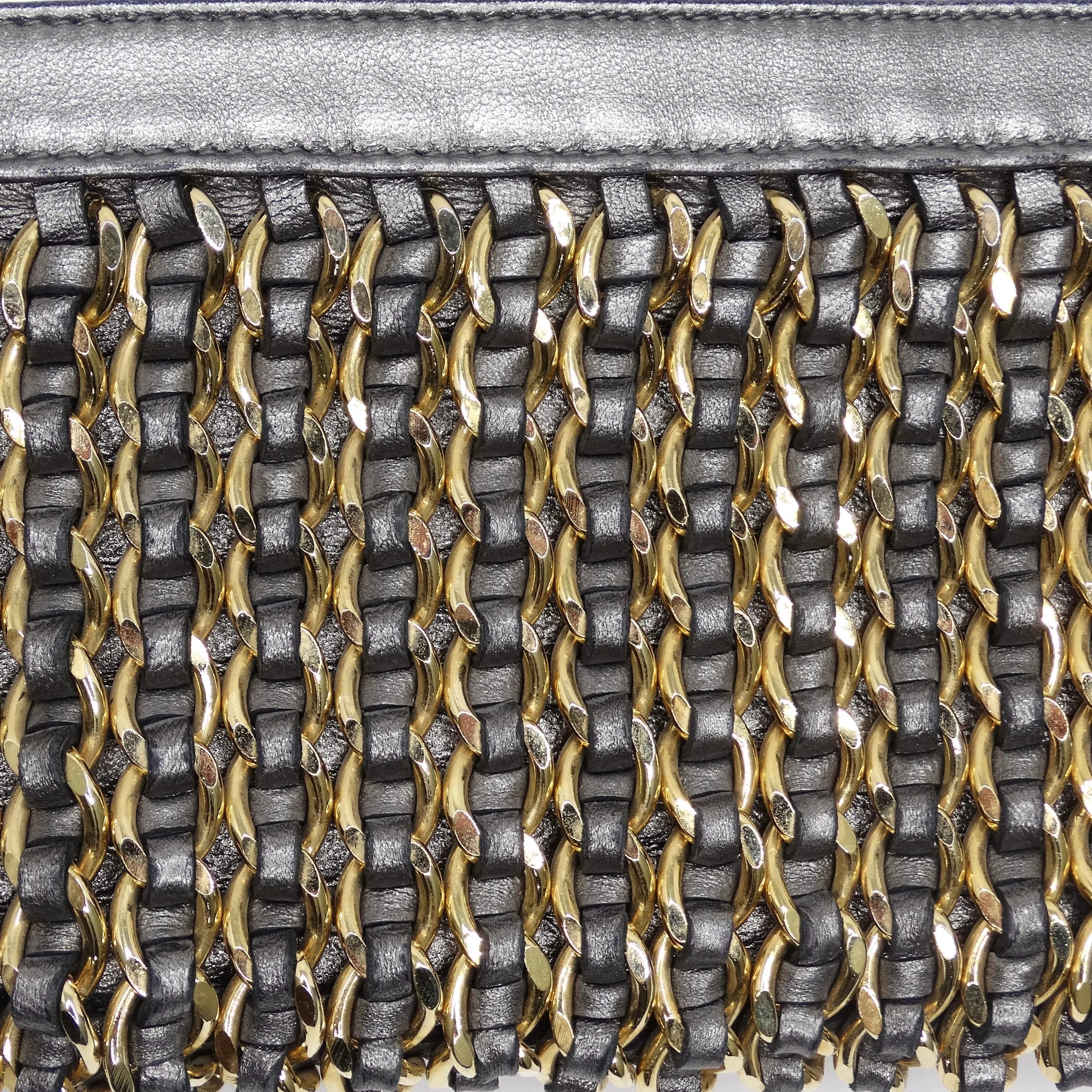 Chanel Lambskin Chain Embellished Clutch