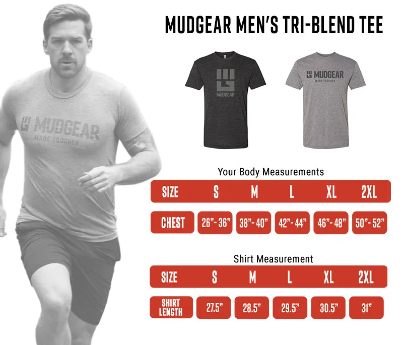 CLEARANCE ITEM - MG Logo - USA Made Tri-Blend Tee (Heather Grey)