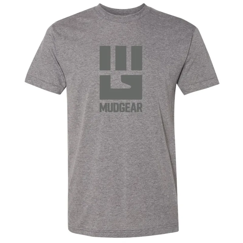 CLEARANCE ITEM - MG Logo - USA Made Tri-Blend Tee (Heather Grey)
