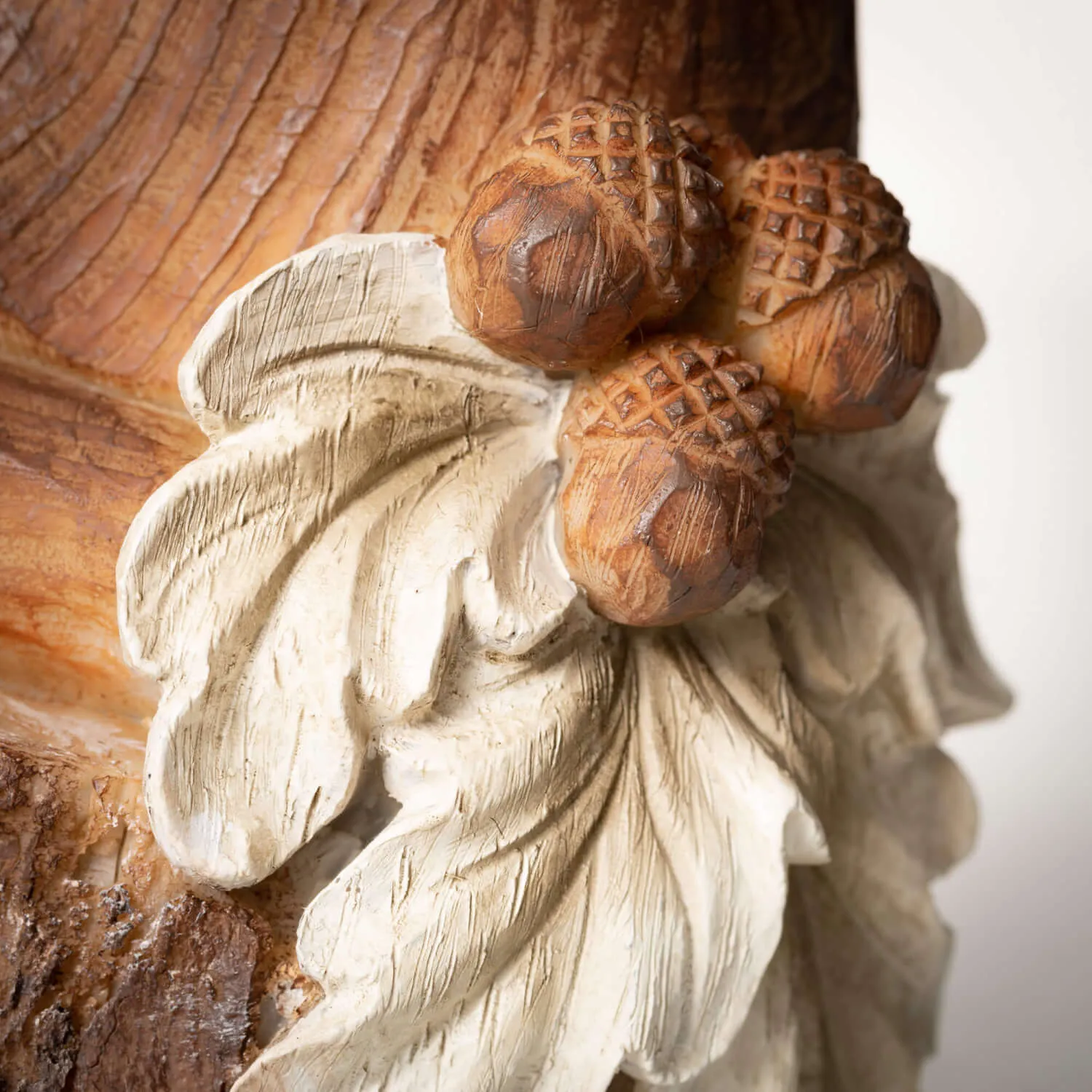 Faux Wood Tabletop Stag Bust