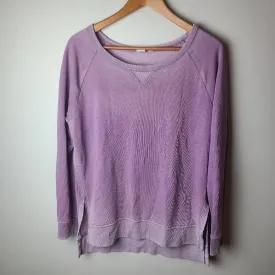 Gap Lavender Oversized Distressed Sweatshirt