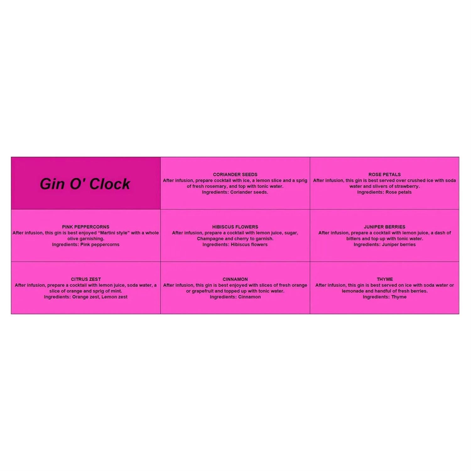 Gin O'Clock Mixer Gift Set