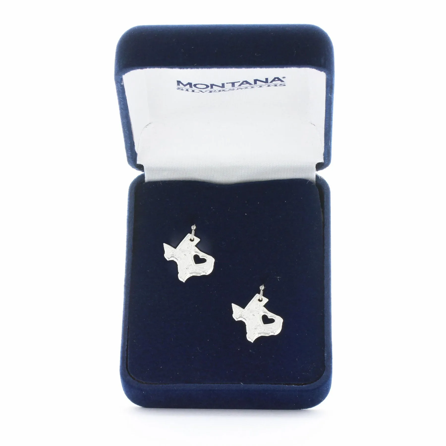 I Heart Texas State Charm Earrings