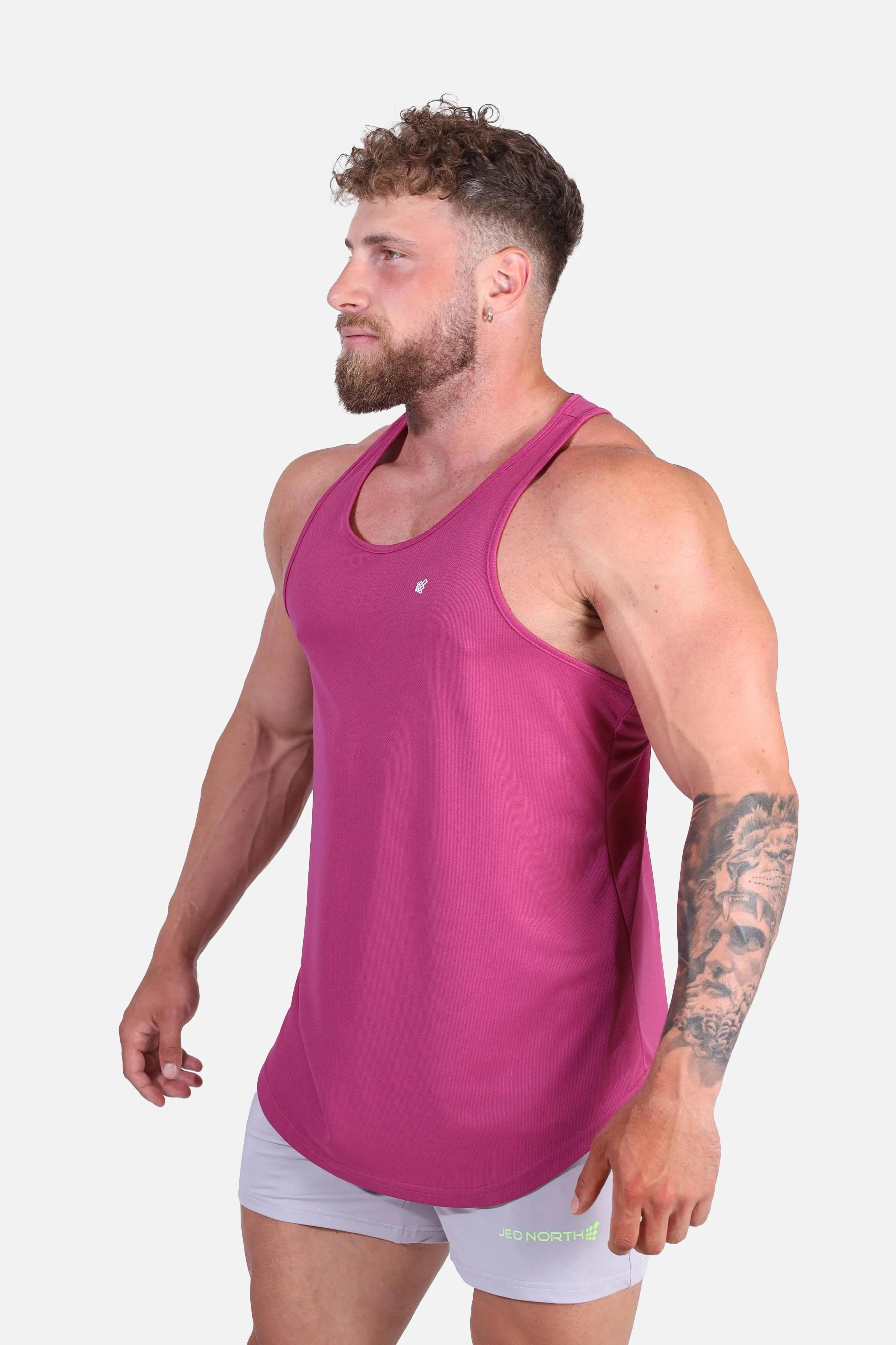 Jed North Microfiber Dri-fit tank magenta
