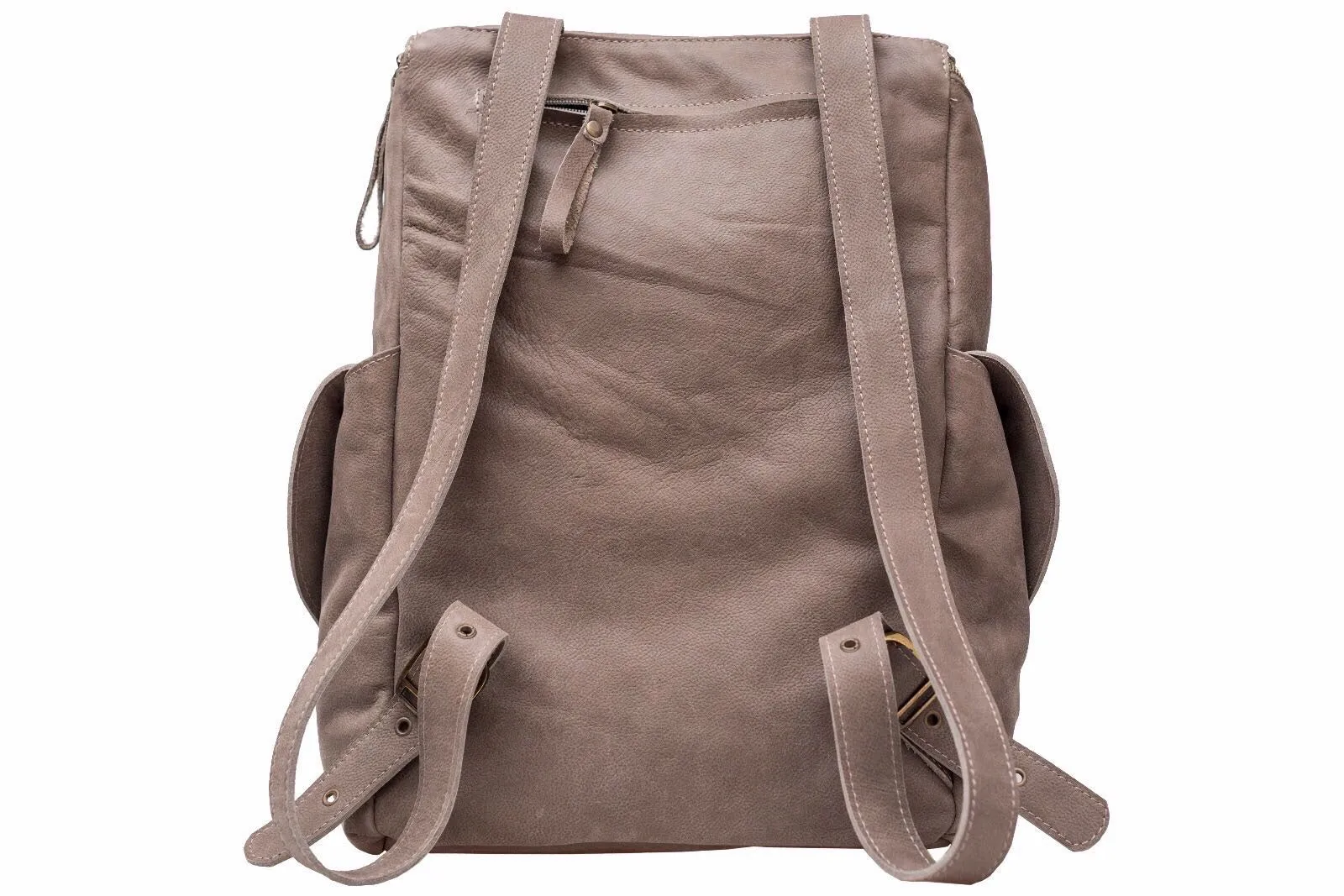 Leather Backpack/ Brown leather backpack