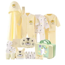 Little Surprise Box 21 Pcs Winter Wear Dual Yellow White Tiger Newborn Baby Girl/ Boy Gift Hamper Box