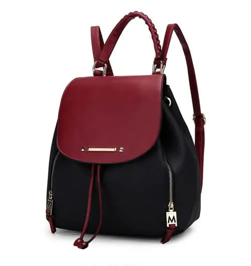 MKF Collection Sustainable Vegan Leather Kimberly Backpack for Fashion-Forward Women by Mia K