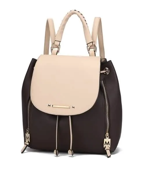 MKF Collection Sustainable Vegan Leather Kimberly Backpack for Fashion-Forward Women by Mia K