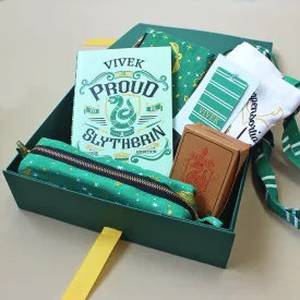 Official Harry Potter Slytherin Themed Personalised Stationery Gift Hamper