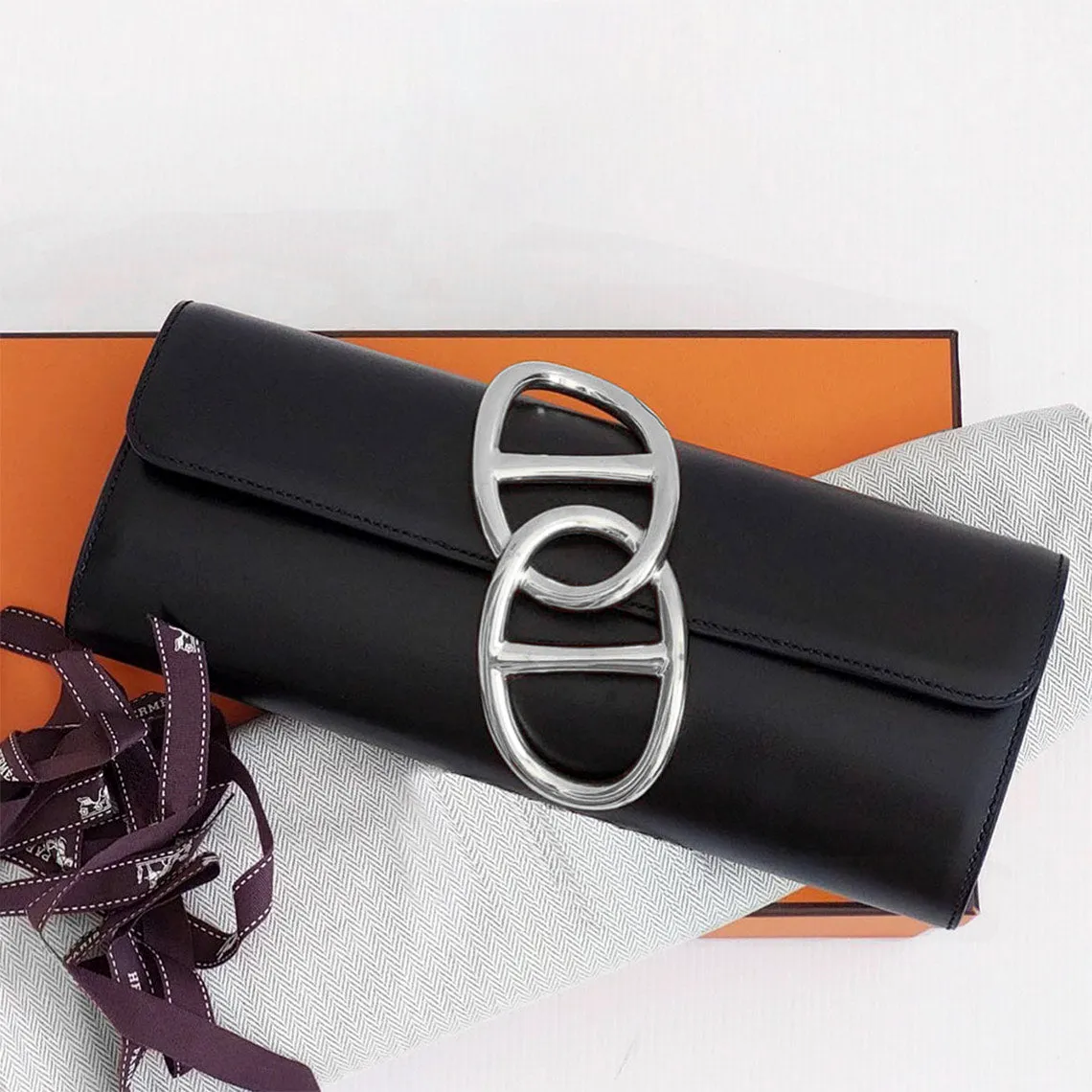 POPSEWING® Full Grain Leather Evening Clutch DIY Kit - Advanced DIY Kits