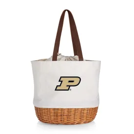 Purdue Boilermakers - Coronado Canvas and Willow Basket Tote