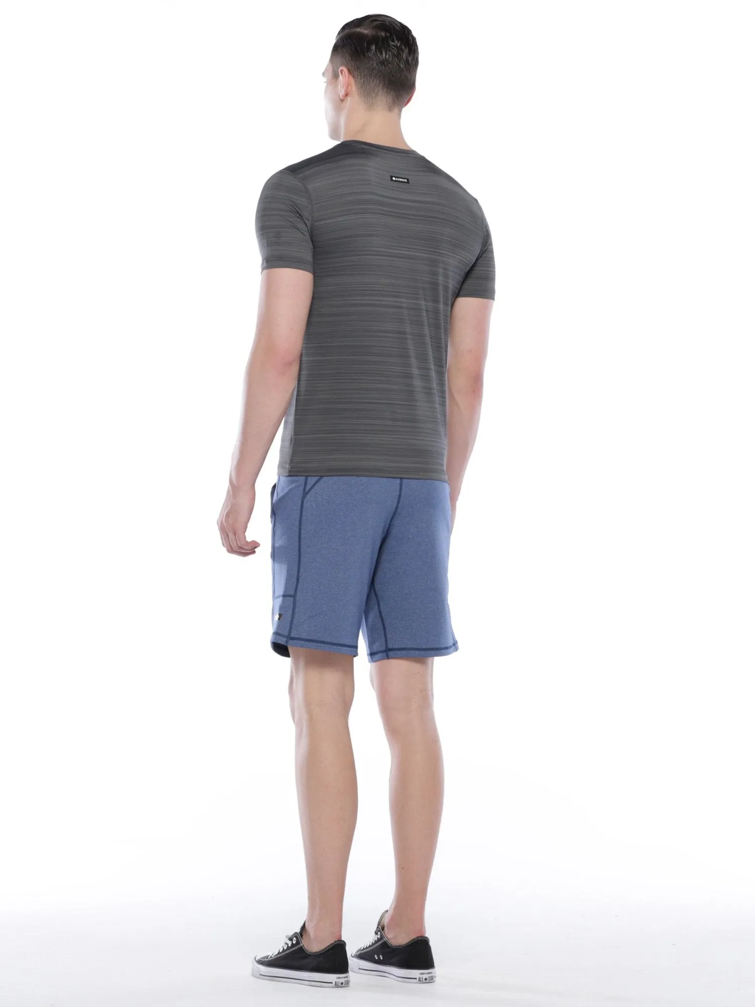 SPEED SHORT, HEATHER BLUE