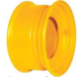 WA24X12-1 OTR Wheel Assembly, Ten Bolt-Holes, Single Piece, Volvo Ingersoll-Rand SD70D, 14.9-24 Tire Size